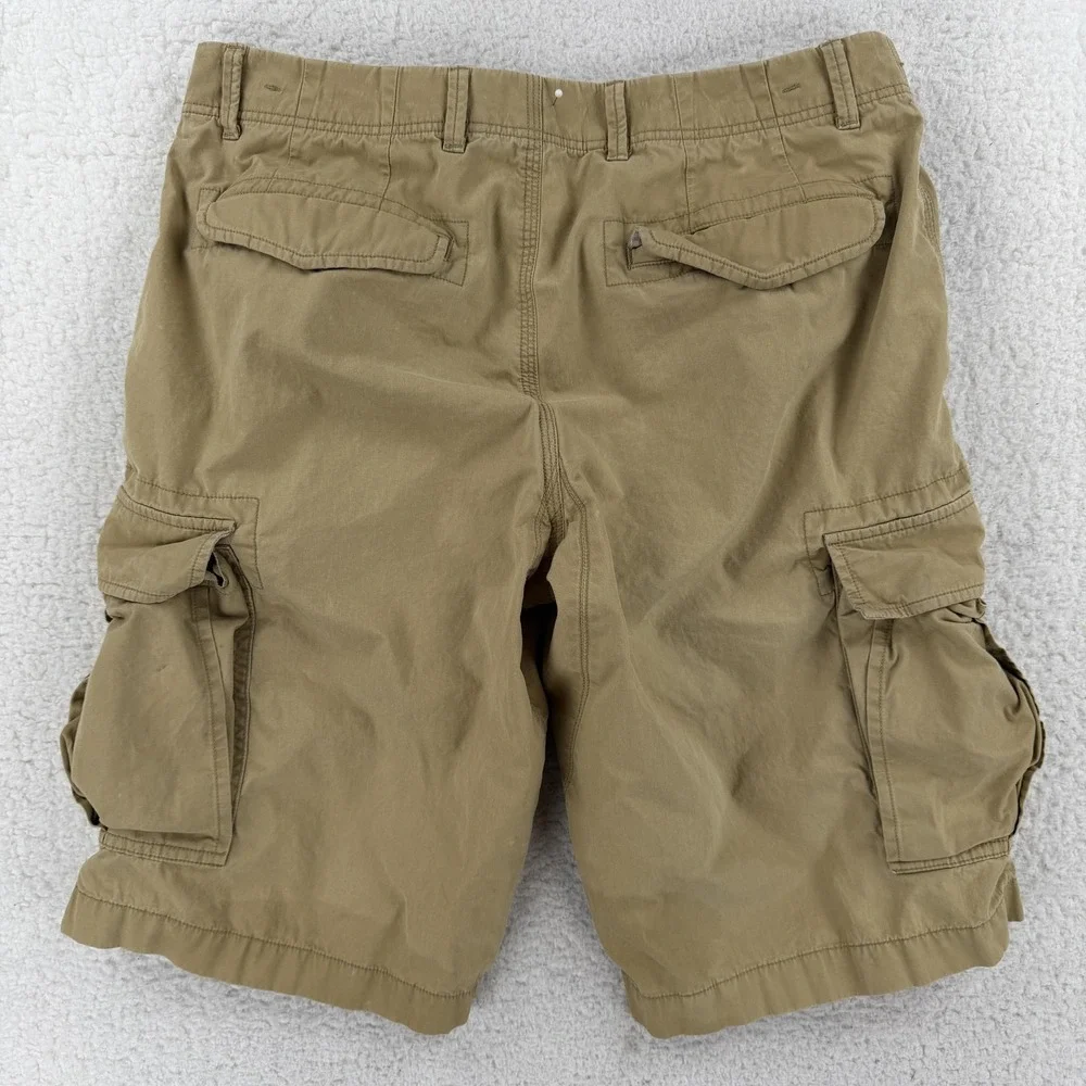 Banana Republic Cargo Shorts Mens 30 Beige Flat‎ Front 11 Inseam Utility Casual